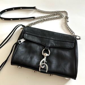 Rebecca Minkoff Black Crossbody Bag with Chain Strap
